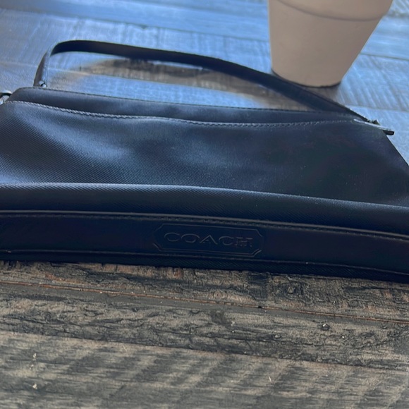 COACH BLACK CANVAS MINI BAG - Picture 2 of 9